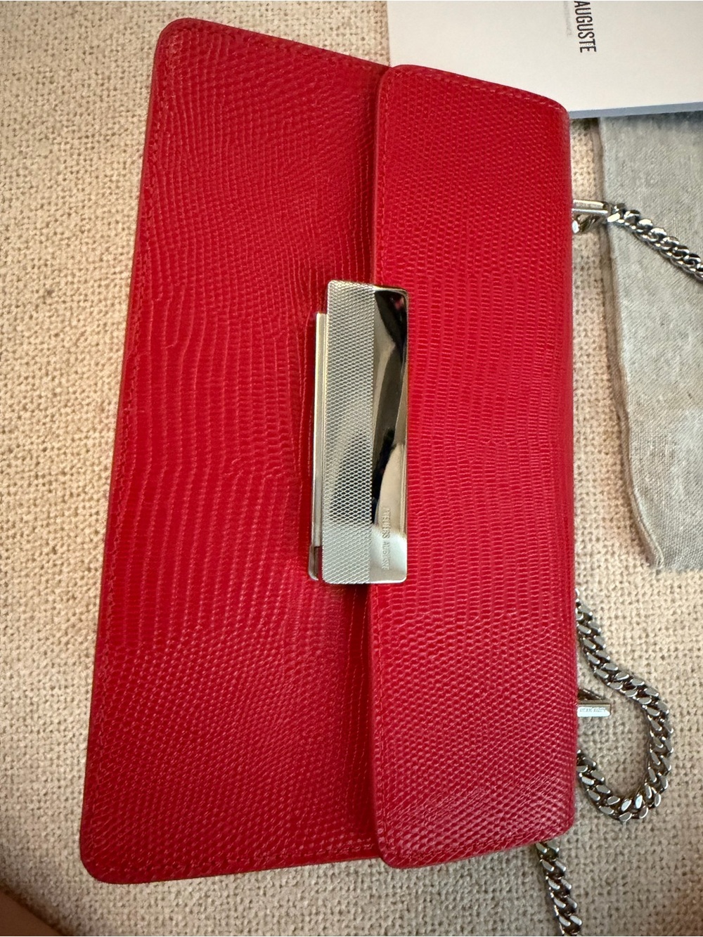 Ateliers Auguste Alma Red Leather Bag - Picture 2 of 5